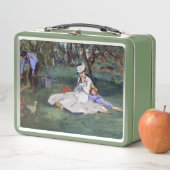 Edouard Manet - Die Familie Monet im Garten Metall Brotdose (Beispiel)