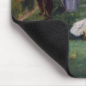 Edouard Manet - Die Familie Monet im Garten Mousepad (Ecke)