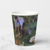 Edouard Manet - Die Familie Monet im Garten Pappbecher (Vorderseite)