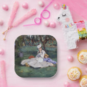 Edouard Manet - Die Familie Monet im Garten Pappteller (Party)