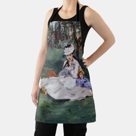 Edouard Manet - Die Familie Monet im Garten Schürze (InSitu)