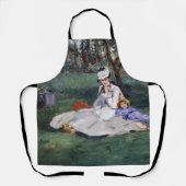 Edouard Manet - Die Familie Monet im Garten Schürze (Vorderseite)