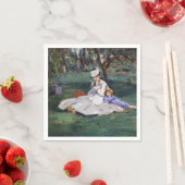 Edouard Manet - Die Familie Monet im Garten Serviette (Beispiel)