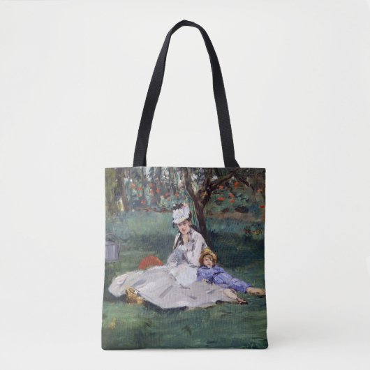 Edouard Manet - Die Familie Monet im Garten Tasche (Vorderseite)