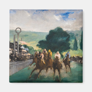 Edouard Manet - Die Pferderennen in Longchamp Magnet