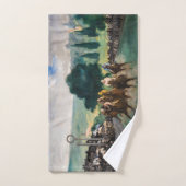 Edouard Manet - Die Rennen in Longchamp Badhandtuch Set (Handtuch)