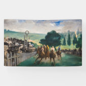 Edouard Manet - Die Rennen in Longchamp Banner (Horizontal)