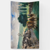 Edouard Manet - Die Rennen in Longchamp Banner (Vertikal)