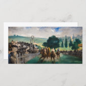 Edouard Manet - Die Rennen in Longchamp Dankeskarte (Vorne/Hinten)