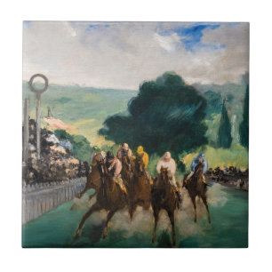 Edouard Manet - Die Rennen in Longchamp Fliese