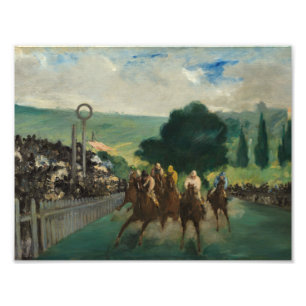 Edouard Manet - Die Rennen in Longchamp Fotodruck