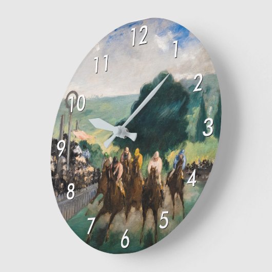 Edouard Manet - Die Rennen in Longchamp Große Wanduhr (Winkel)