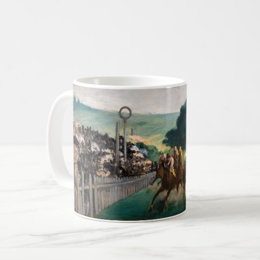 Edouard Manet - Die Rennen in Longchamp Kaffeetasse (Vorderseite Links)