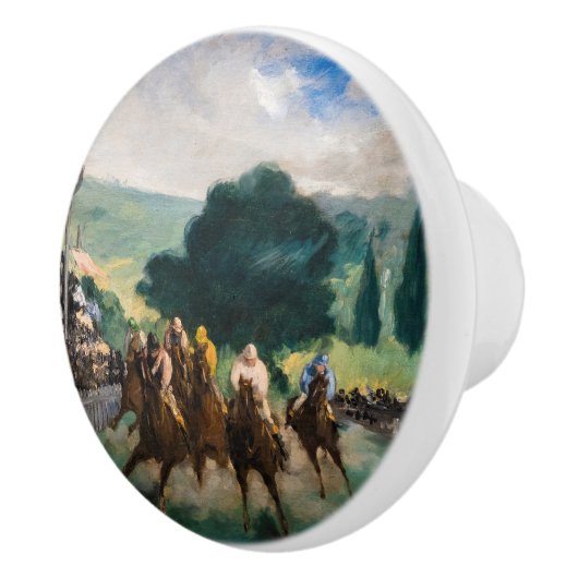 Edouard Manet - Die Rennen in Longchamp Keramikknauf (Rechts)