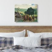 Edouard Manet - Die Rennen in Longchamp Leinwanddruck (Insitu (Schlafzimmer))