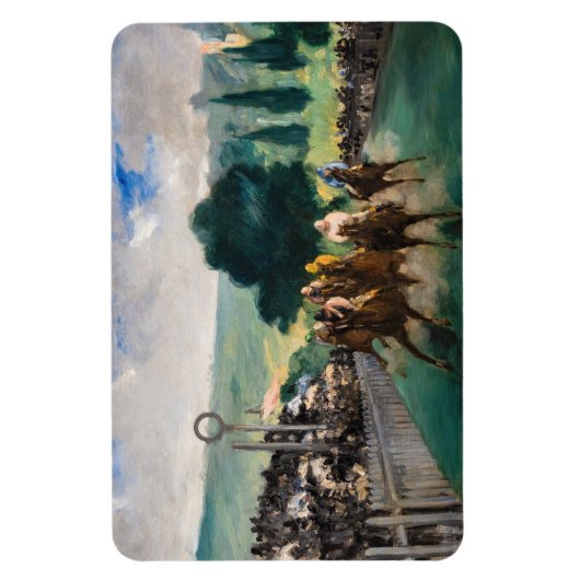Edouard Manet - Die Rennen in Longchamp Magnet (Vertikal)