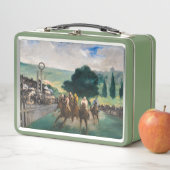 Edouard Manet - Die Rennen in Longchamp Metall Brotdose (Beispiel)