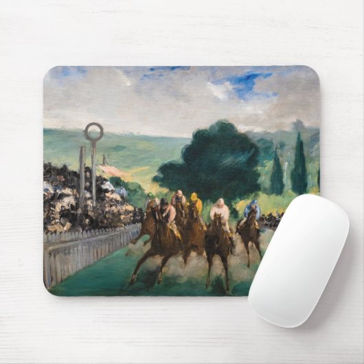 Edouard Manet - Die Rennen in Longchamp Mousepad (Mit Mouse)