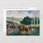 Edouard Manet - Die Rennen in Longchamp Postkarte (Vorne/Hinten)