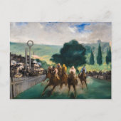 Edouard Manet - Die Rennen in Longchamp Postkarte (Vorderseite)