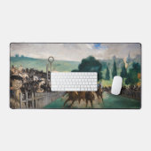 Edouard Manet - Die Rennen in Longchamp Schreibtischunterlage (Tastatur & Maus)