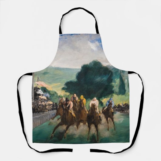 Edouard Manet - Die Rennen in Longchamp Schürze (Vorderseite)