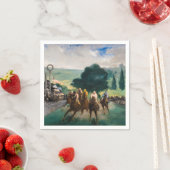 Edouard Manet - Die Rennen in Longchamp Serviette (Beispiel)