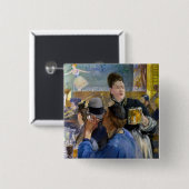 Edouard Manet - Ecke Café-Konzert Button (Vorne & Hinten)