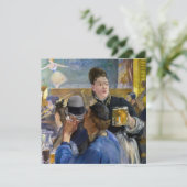 Edouard Manet - Ecke Café-Konzert Dankeskarte (Stehend Vorderseite)