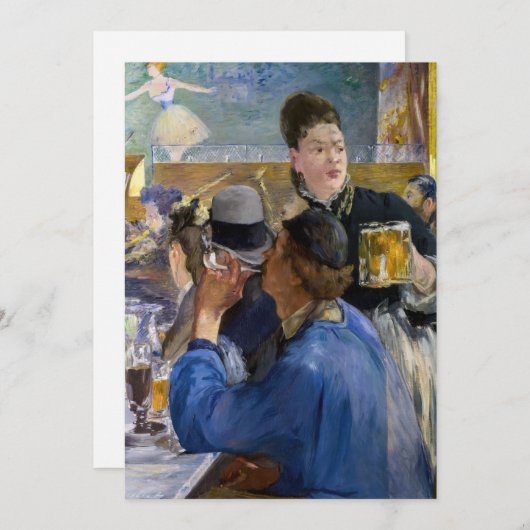 Edouard Manet - Ecke Café-Konzert Einladung (Vorne/Hinten)