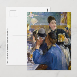 Edouard Manet - Ecke eines Café-Concerts Postkarte
