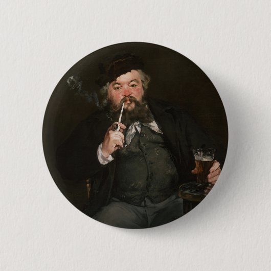 Edouard Manet - Ein gutes Glas Bier / Le bon bock Button (Vorderseite)