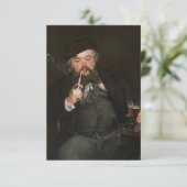 Edouard Manet - Ein gutes Glas Bier / Le bon bock Dankeskarte (Stehend Vorderseite)
