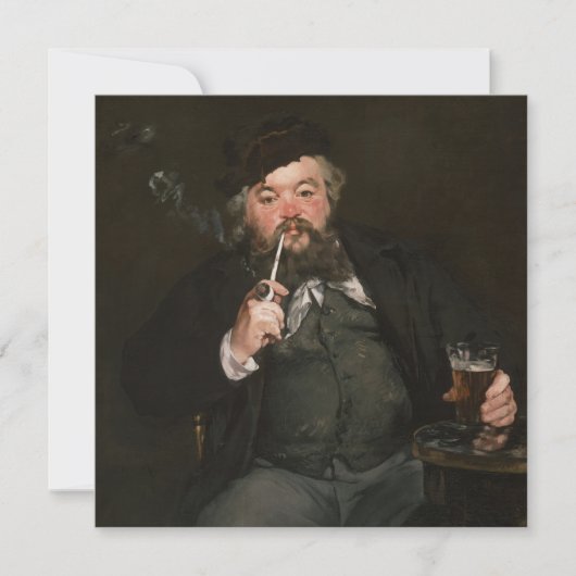 Edouard Manet - Ein gutes Glas Bier / Le bon bock Einladung (Vorderseite)