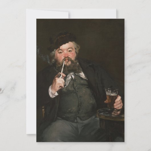 Edouard Manet - Ein gutes Glas Bier / Le bon bock Einladung (Vorderseite)