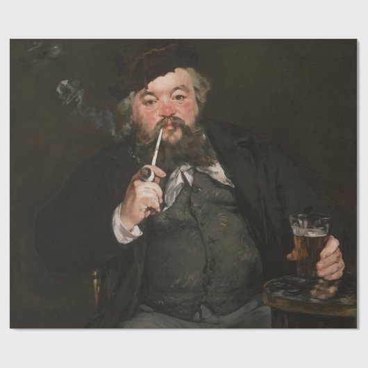 Edouard Manet - Ein gutes Glas Bier / Le bon bock Geschenkpapier (Flach)