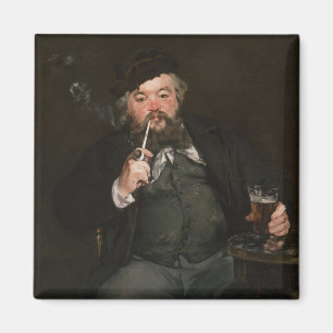 Edouard Manet - Ein gutes Glas Bier / Le bon bock Magnet