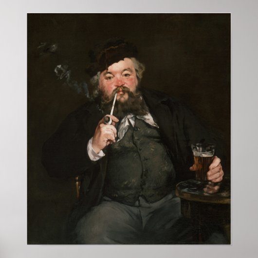 Edouard Manet - Ein gutes Glas Bier / Le bon bock Poster (Vorne)