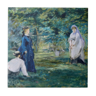 Edouard Manet - Ein Krocketspiel Fliese