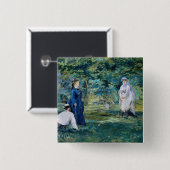 Edouard Manet - Ein Spiel des Krokets Button (Vorne & Hinten)