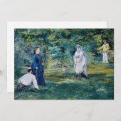Edouard Manet - Ein Spiel des Krokets Einladung (Vorne/Hinten)