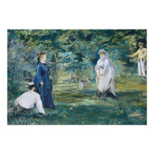 Edouard Manet - Ein Spiel des Krokets Fotodruck