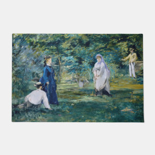Edouard Manet - Ein Spiel des Krokets Fußmatte