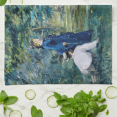 Edouard Manet - Ein Spiel des Krokets Geschirrtuch (Gefaltet)