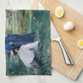 Edouard Manet - Ein Spiel des Krokets Geschirrtuch (Viertel Falte)