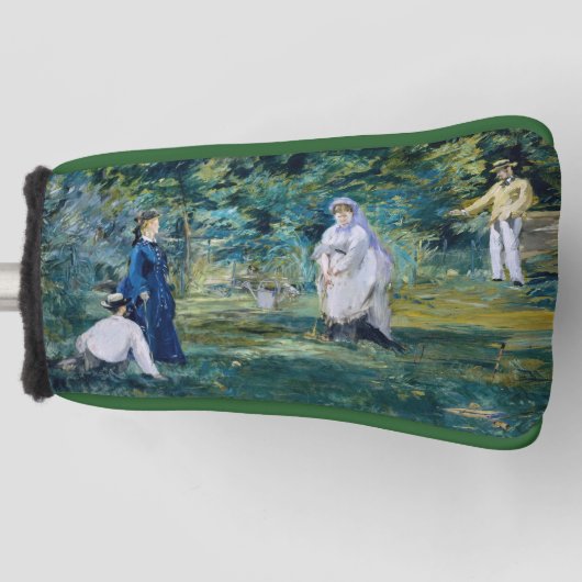Edouard Manet - Ein Spiel des Krokets Golf Headcover (Vorderseite)