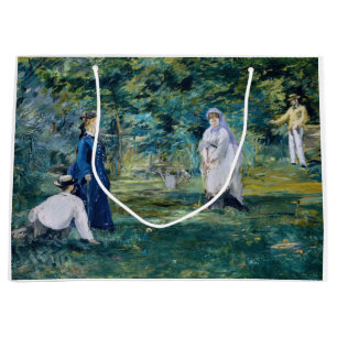 Edouard Manet - Ein Spiel des Krokets Große Geschenktüte