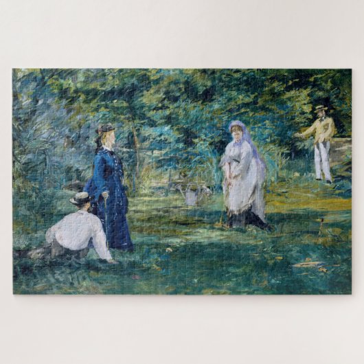 Edouard Manet - Ein Spiel des Krokets Puzzle (Horizontal)