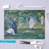 Edouard Manet - Ein Spiel des Krokets Seidenpapier (Handwerk)