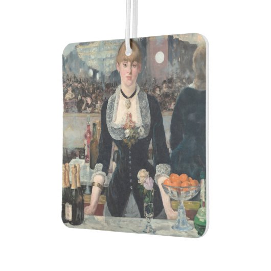 Edouard Manet - Eine Bar in den Folies-Bergere Autolufterfrischer (Links)